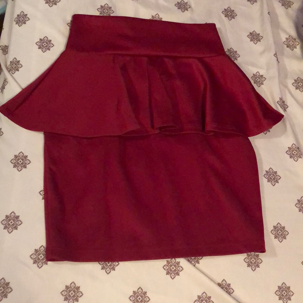 Cranberry skirt